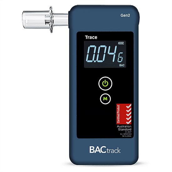 Handheld breathalyser