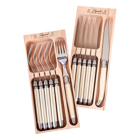 Shop Laguiole Knife and Fork Set Air New Zealand's Airpoints Store