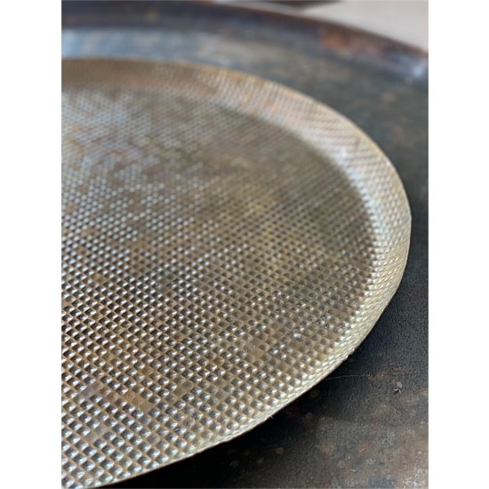 Beaten ''Antique'' Brass Tray