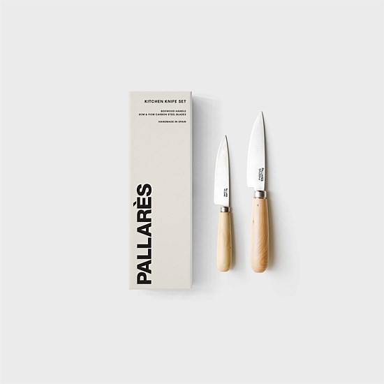 Pallares Solsona | Kitchen Knife Set | 8cm & 11cm Carbon Steel