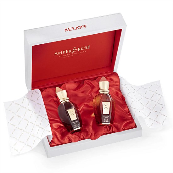 Amber & Rose by Xerjoff 2x 50ml Eau De Parfum 2 Piece Gift Set