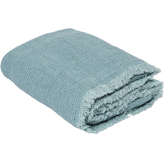 Antigua Waffle Linen Throw