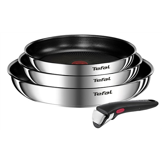 Ingenio Emotion Induction Stainless Steel 4pc Set (22/24/28cm FP's = Handle)
