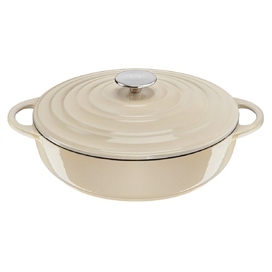 LOV Induction Cast Iron Shallowpot 28cm/3.8L + Lid
