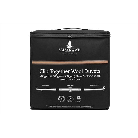 Wool Clip Together Duvet Inner