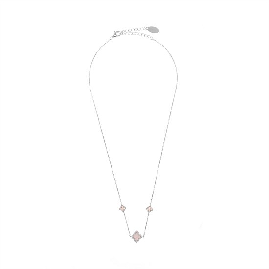 Fairwater Mother of Pearl Deluxe Necklace 55cm Silver