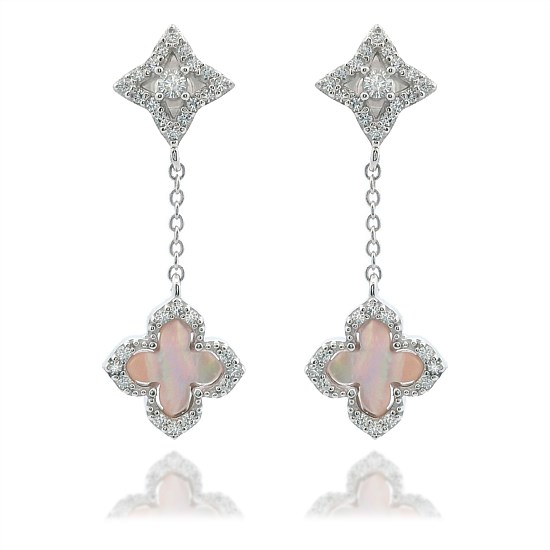 Fairwater Mother of Pearl Drop - Silver