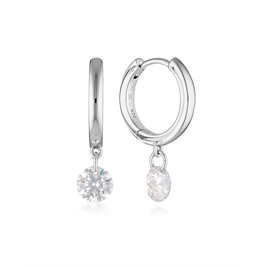 Mirage Alice Hoop Earrings - Silver
