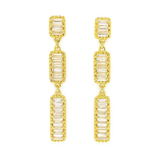 Regency Drop Earrings - Gold