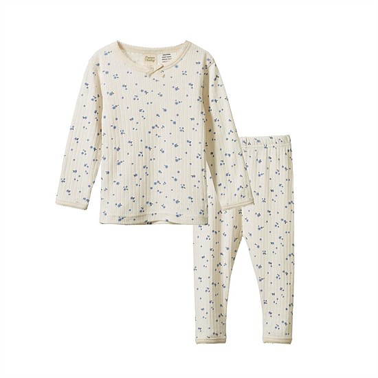 2PC LONG SLEEVE PYJAMA SET POINTELLE