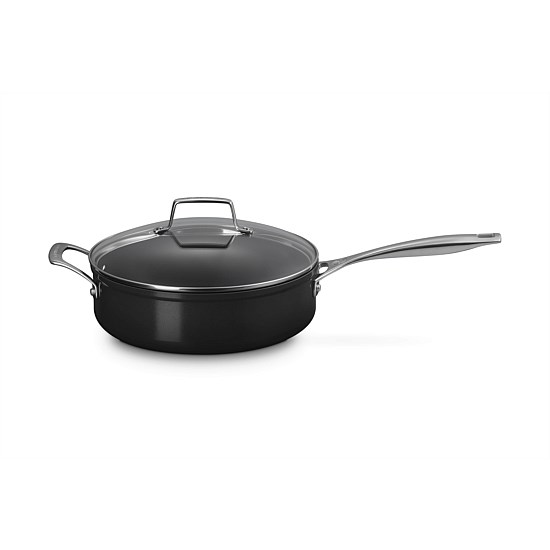 Essential Non Stick Ceramic 26cm Saute Pan with Glass Lid