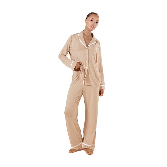 Janine Natural Bamboo PJ Set
