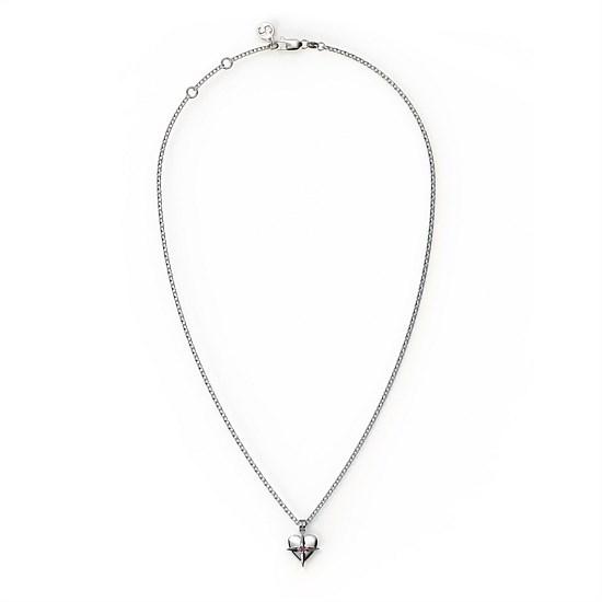 Birthstone Heart Necklace - July