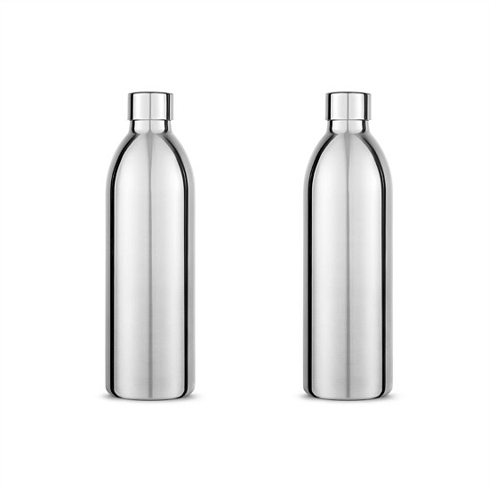 Carbonator 3 Bottle Insulated Stainless Steel 1000ml - 2 Pack
