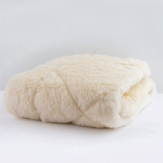 Reversible Quilted Wool Underlay - Cot Size