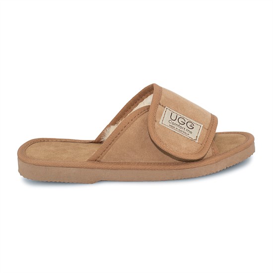 Open Toe Strap Suede UGG Scuffs