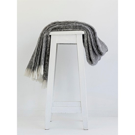 Alpaca Throws - Black White Grey and Brown shades