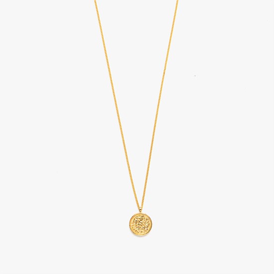 Galaxy Pendant Necklace, Gold