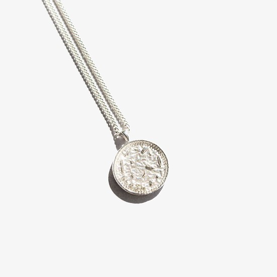 Galaxy Pendant Necklace, Silver