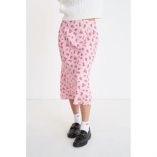 La Rosa Lila Midi Skirt