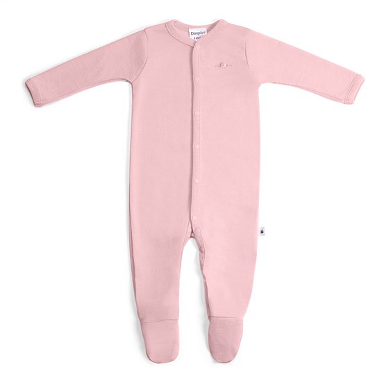 Merino Babygrow Soft Pink