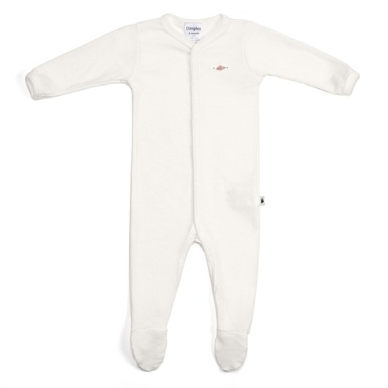 Merino Babygrow Cream Rose