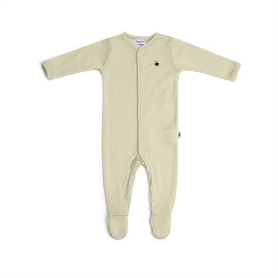 Merino Babygrow Tea Green