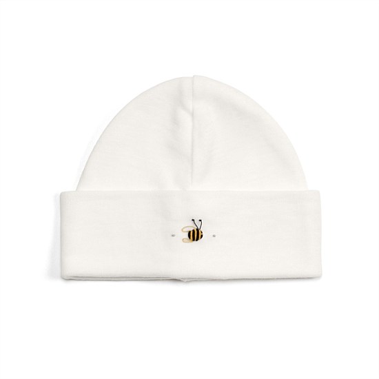 Merino Beanie Cream Bee