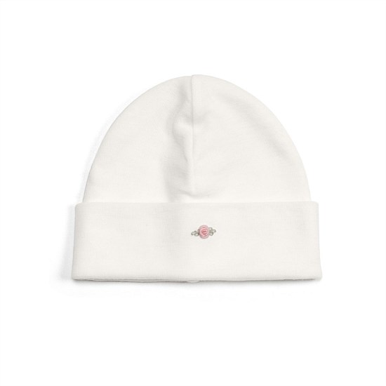Merino Beanie Cream Rose