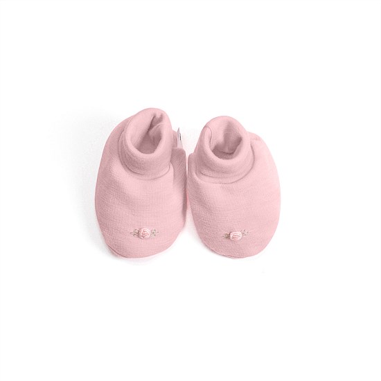 Merino Booties Soft Pink Rose