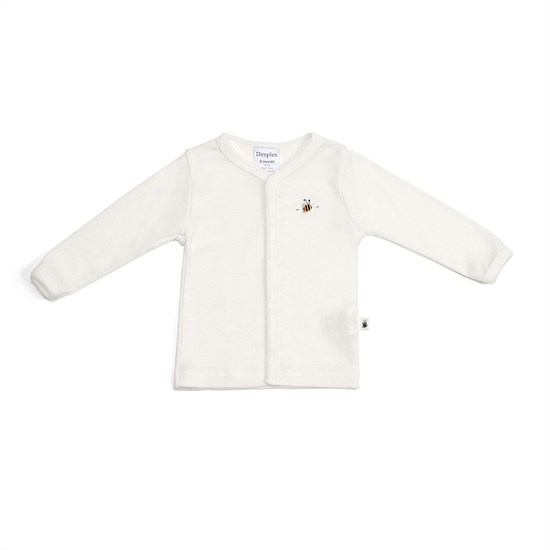 Merino Cardigan Cream Bee