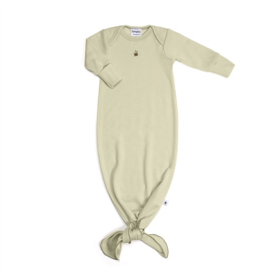 Merino Gown Tea Green
