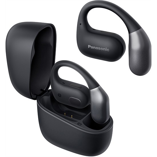 Open Ear True Wireless Headphones with IPX4 - Black