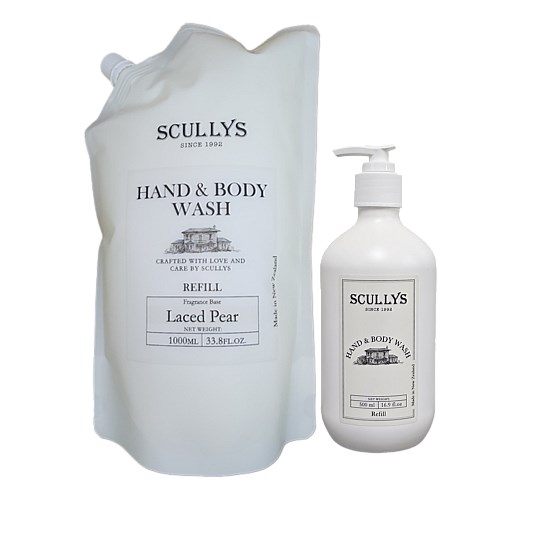 Laced Pear Hand & Body Wash Refill Pouch Set