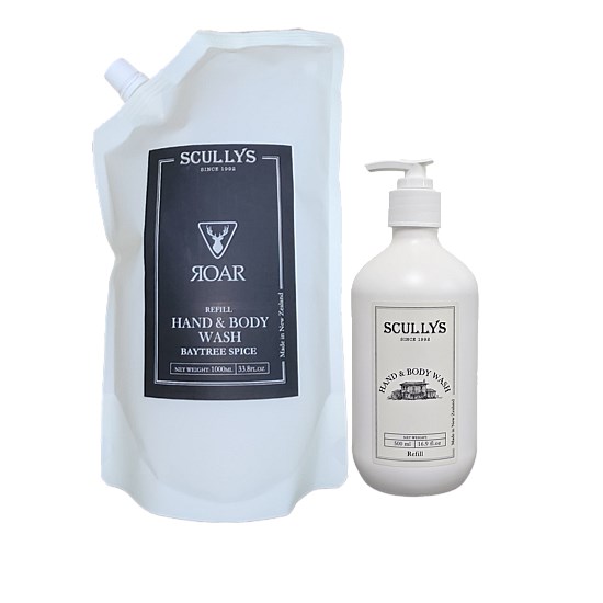 Roar Baytree Spice Hand & Body Wash Refill Pouch Set