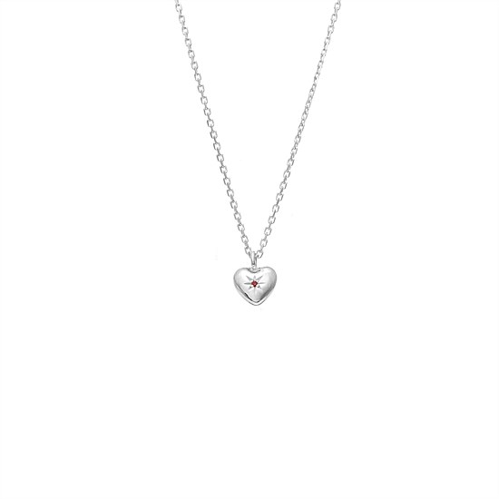 Petite Puffed Heart Necklace