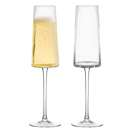 Empire Clear Champagne Flutes (X2)