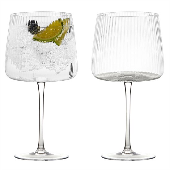 Empire Clear Gin Glasses (X2)