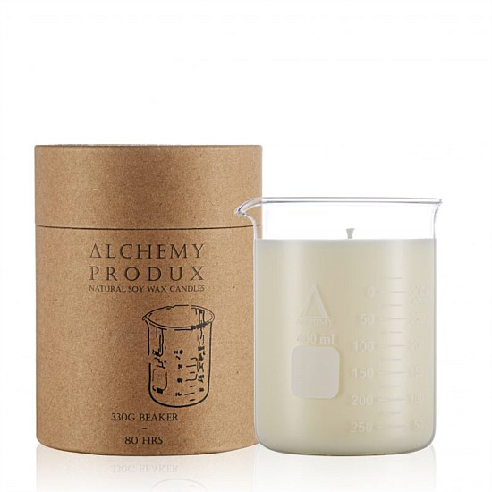 Lychee + Black Tea Clear Glass Beaker Candle