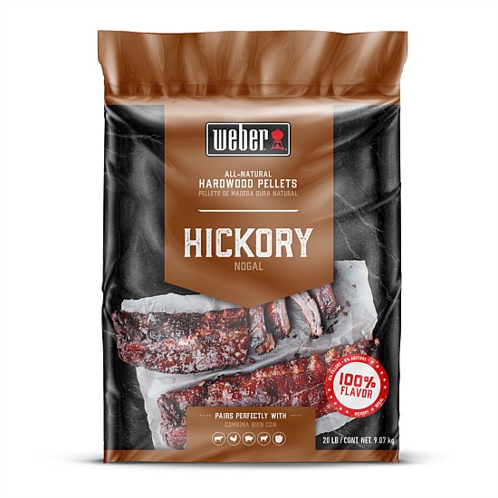 Hickory All-Natural Hardwood Pellets 9kg x2