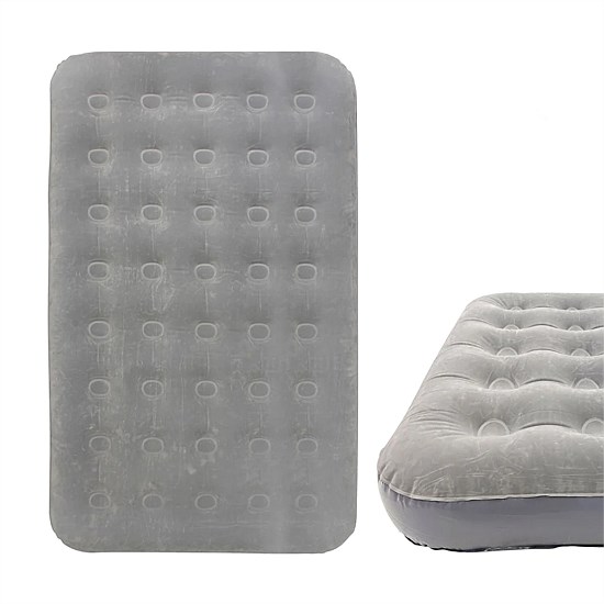 Double Coil Beam Flocked Airbed