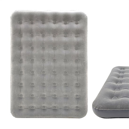 Queen Coil Beam Flocked Airbed