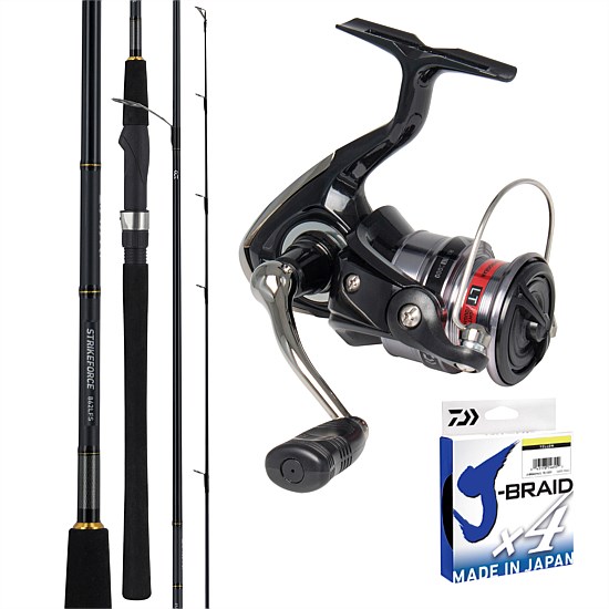 RX LT 2500 & Strikeforce II 862LFS Fishing Rod and Reel Combo + X4 135M 8Lb