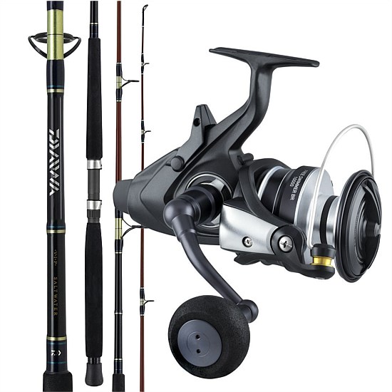 22 Free Swimmer 8000 BR & VIP Spinning Boat Fishing Rod and Reel Combo