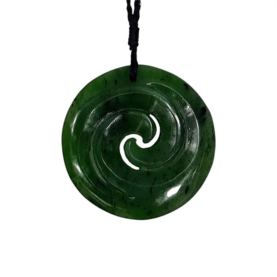 Porowhita Double Koru (Circular Spiral) Pendant