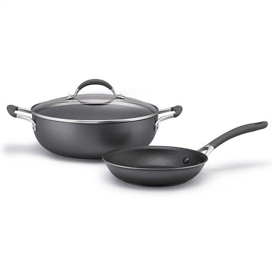 ScratchDefense Nonstick Induction 2 Piece Cookware Set