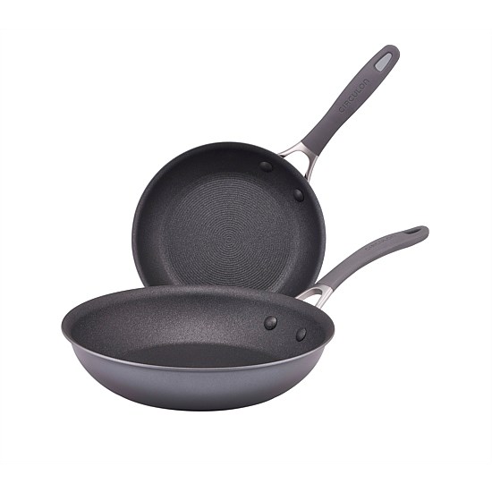 ScratchDefense Nonstick Induction skillet twin pack 21.5/28cm