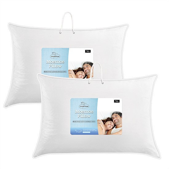 Moemoe New Zealand Made Feather & Down Standard Pillows