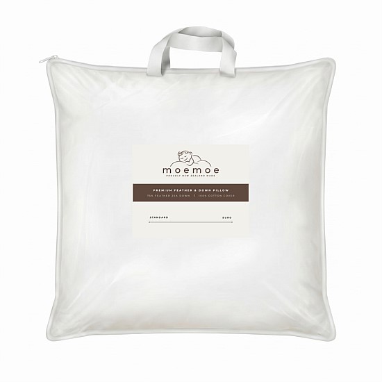 Moemoe New Zealand Made Feather & Down European Pillows Moemoe New Zealand Made Feather & Down European Pillows