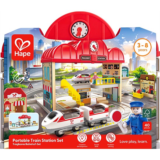 Portable Train Station Set